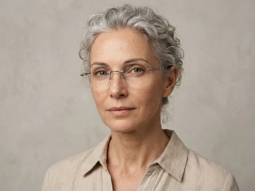 Lunettes invisibles en métal argenté #BS2012-3333