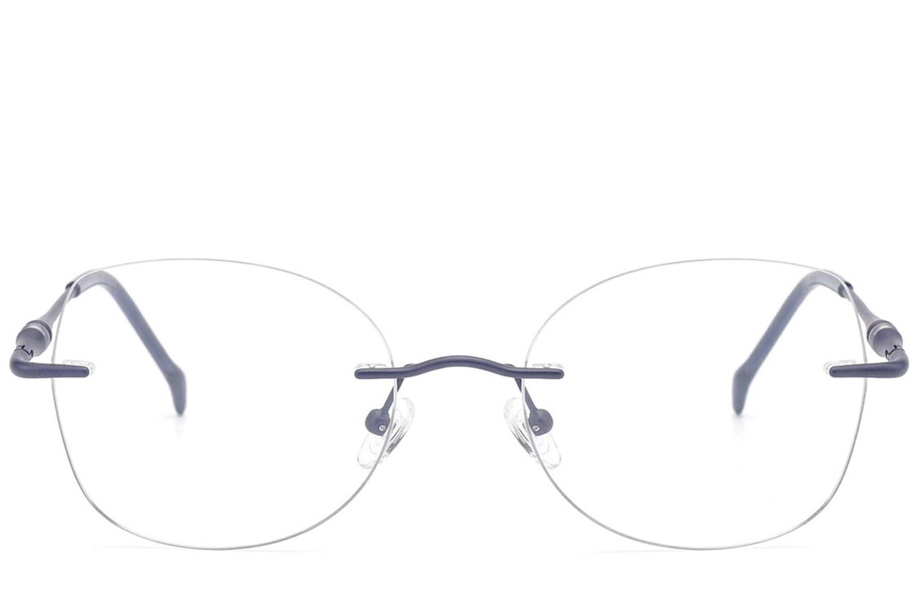 Gafas invisibles de metal azul #BS2012-3336
