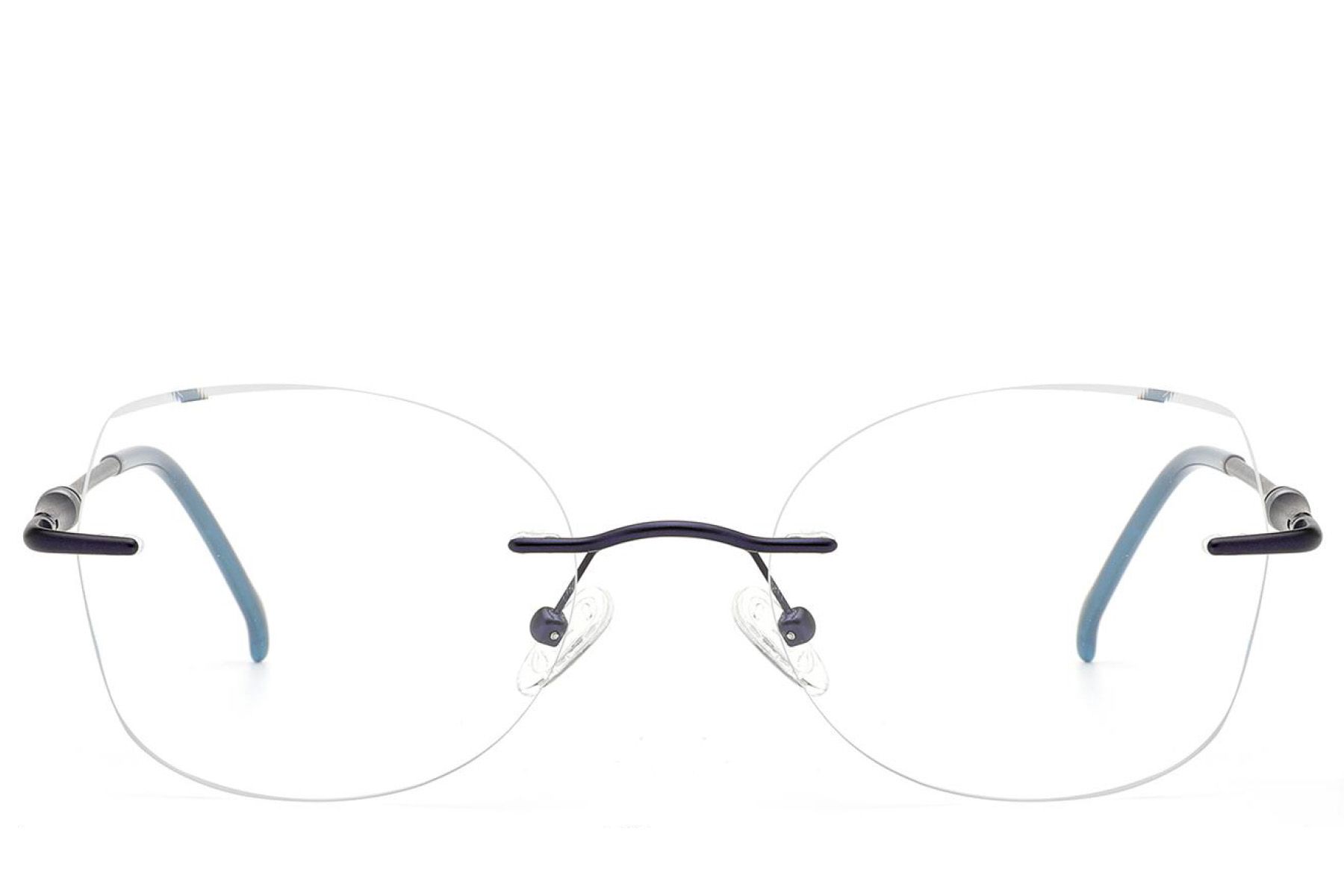 Gafas invisibles de metal azul #BS2012-3338