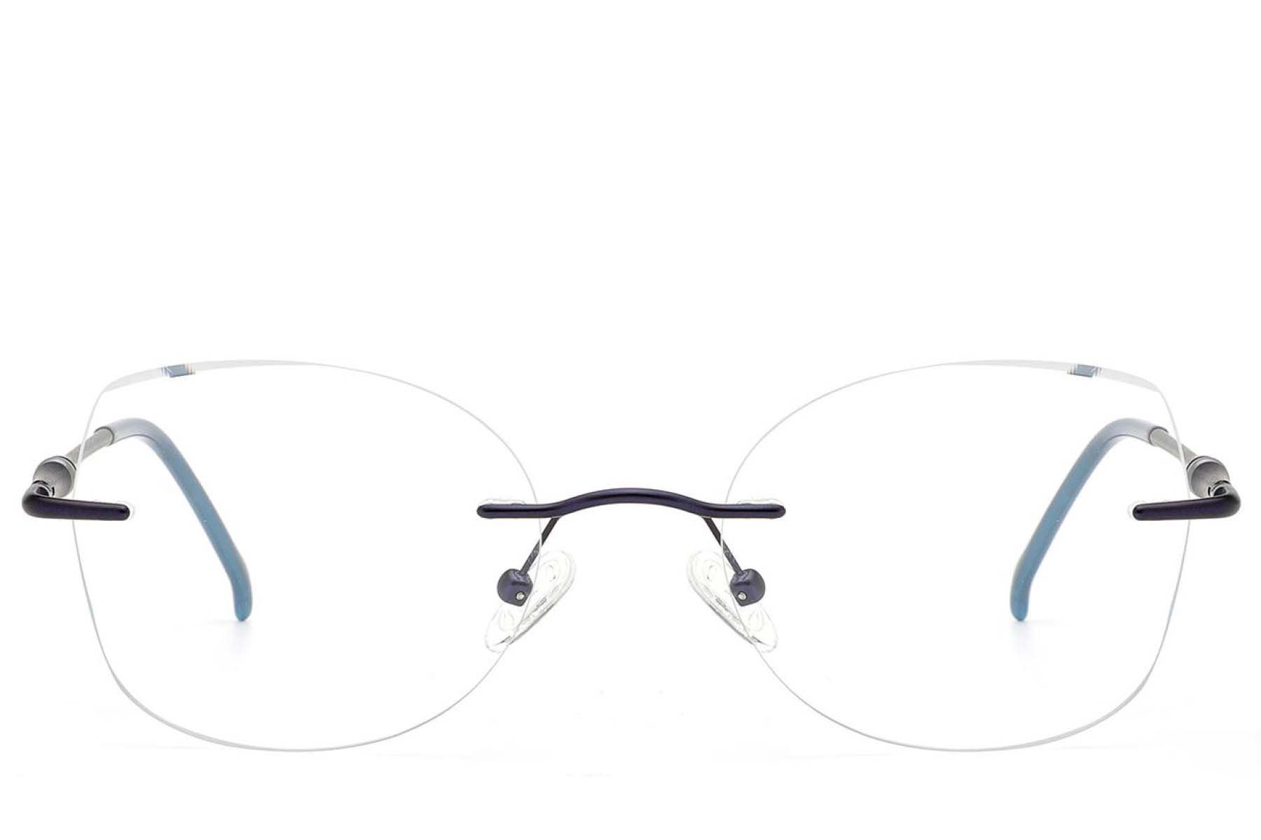 Gafas invisibles de metal azul #BS2012-3338