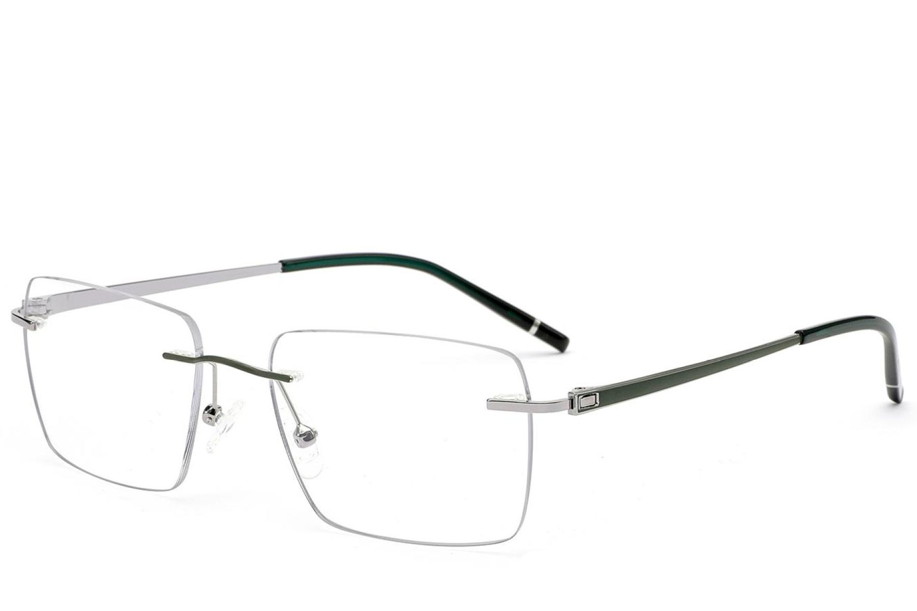 Gafas invisibles de metal verde #BS2012-3350