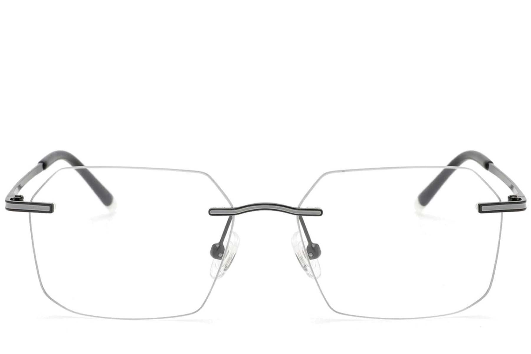 Gafas invisibles de metal negro #BS2012-3361