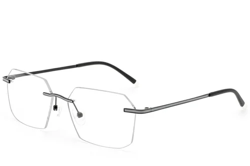 Lunettes invisibles en métal noir #BS2012-3361