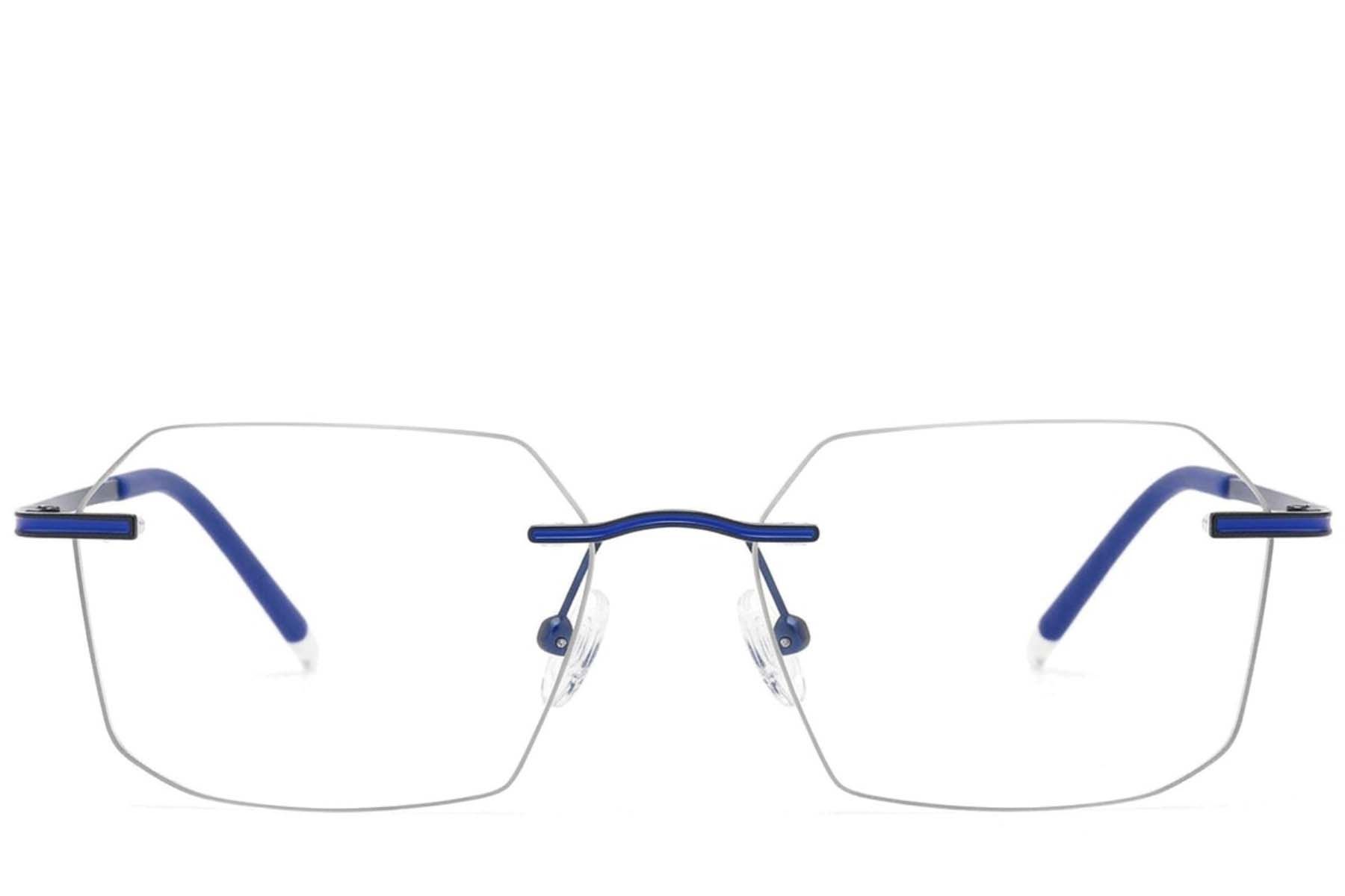 Gafas invisibles de metal azul #BS2012-3362