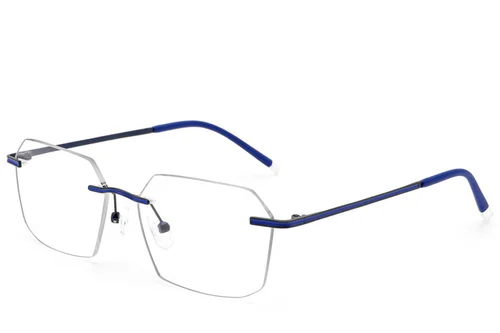 Lunettes invisibles en métal bleu #BS2012-3362