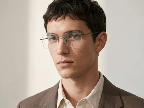 Lunettes invisibles en métal vert #BS2012-3364