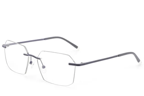 Lunettes invisibles en métal gris #BS2012-3365