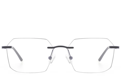Lunettes invisibles en métal gris #BS2012-3365