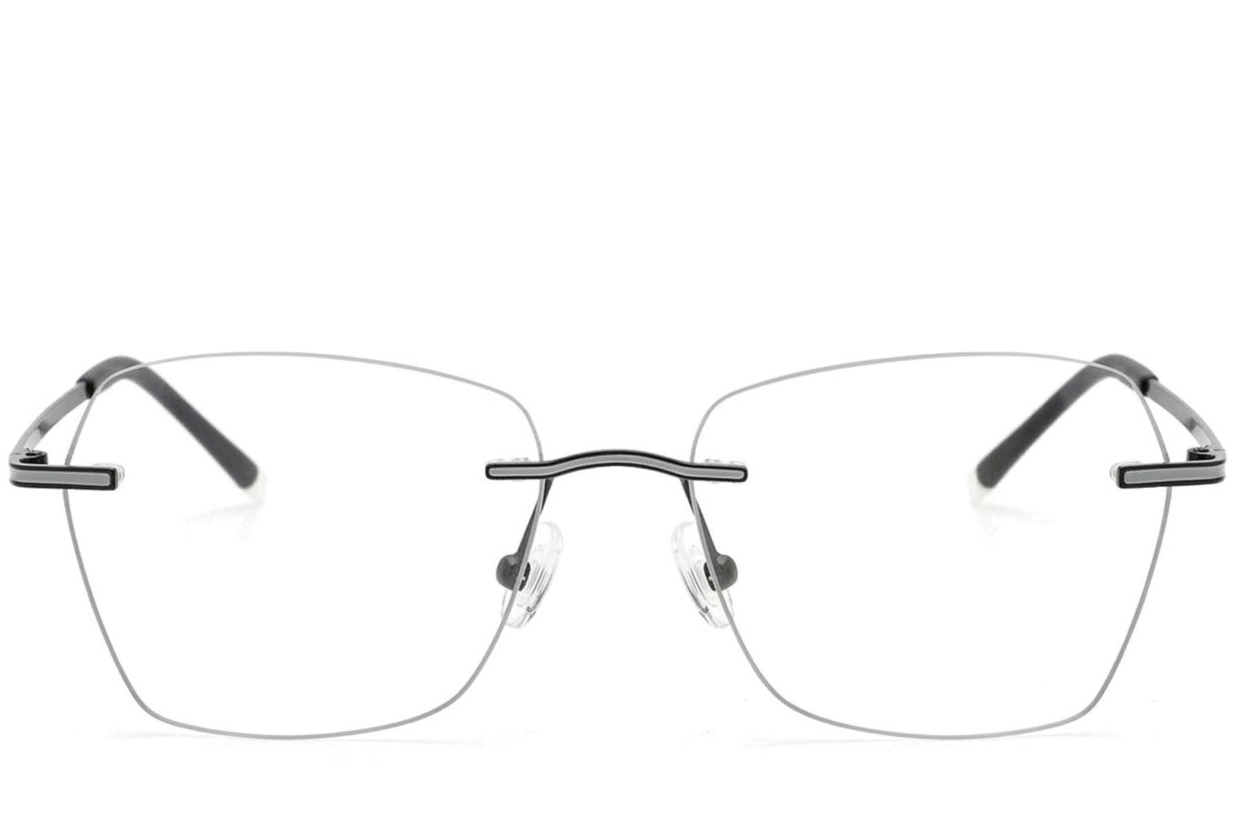 Gafas invisibles de metal negro #BS2012-3366