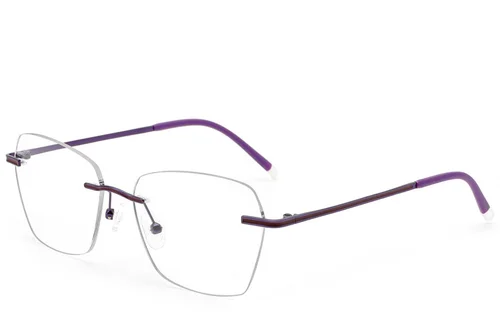 Lunettes invisibles en métal violet #BS2012-3367