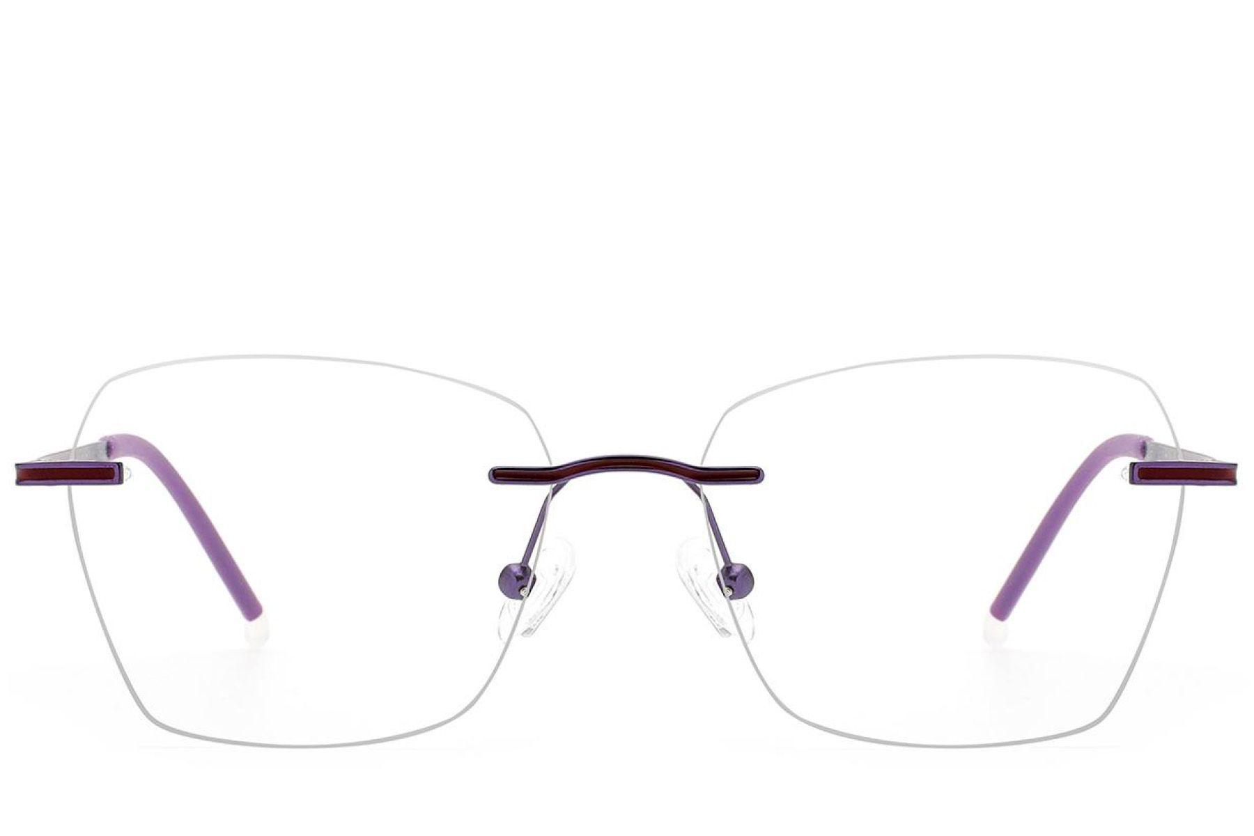Invisible Purple Metal Glasses #BS2012-3367
