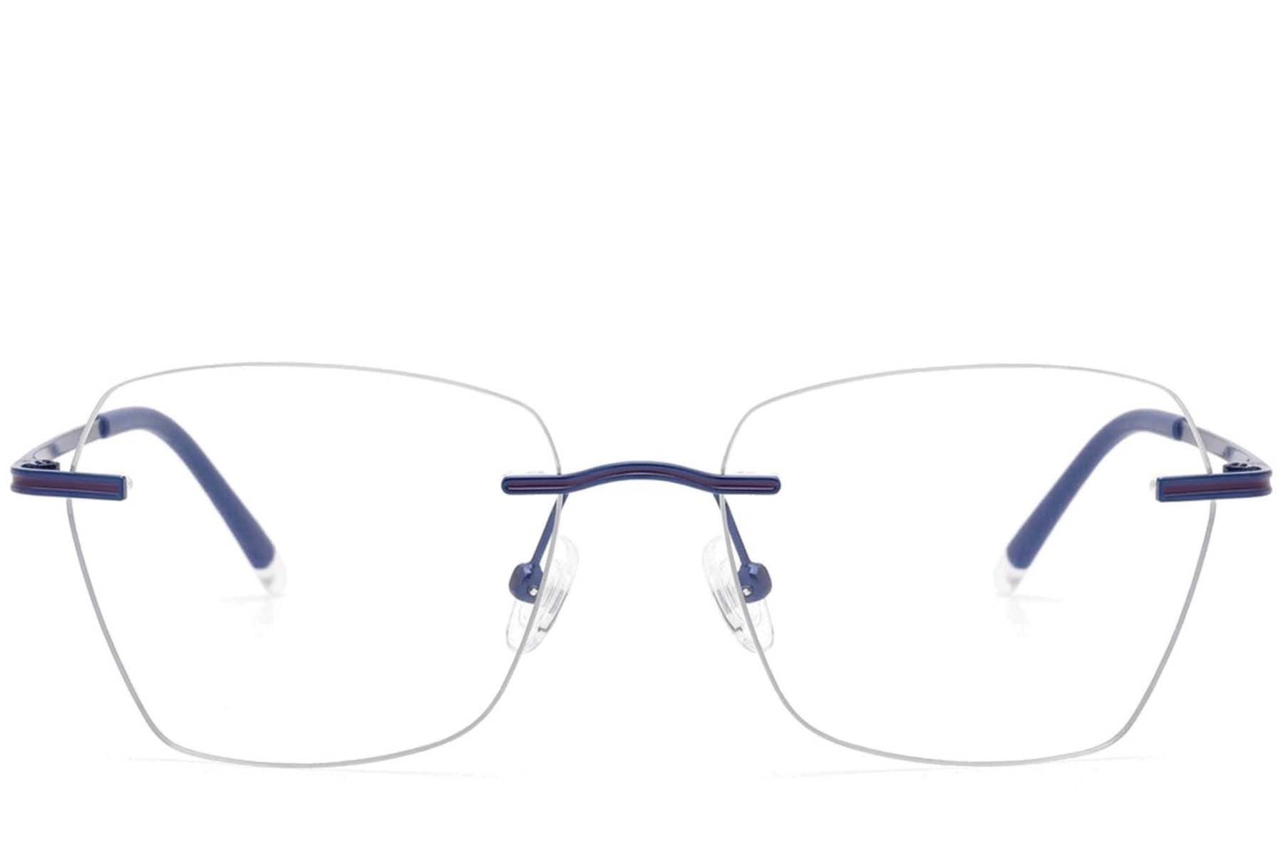 Gafas invisibles de metal azul #BS2012-3370