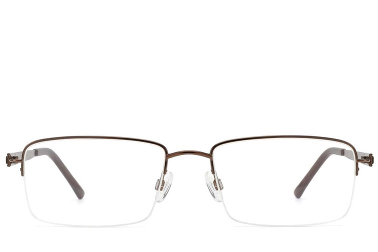 Halbrandlose Kupfermetallbrille #BS2012-3373