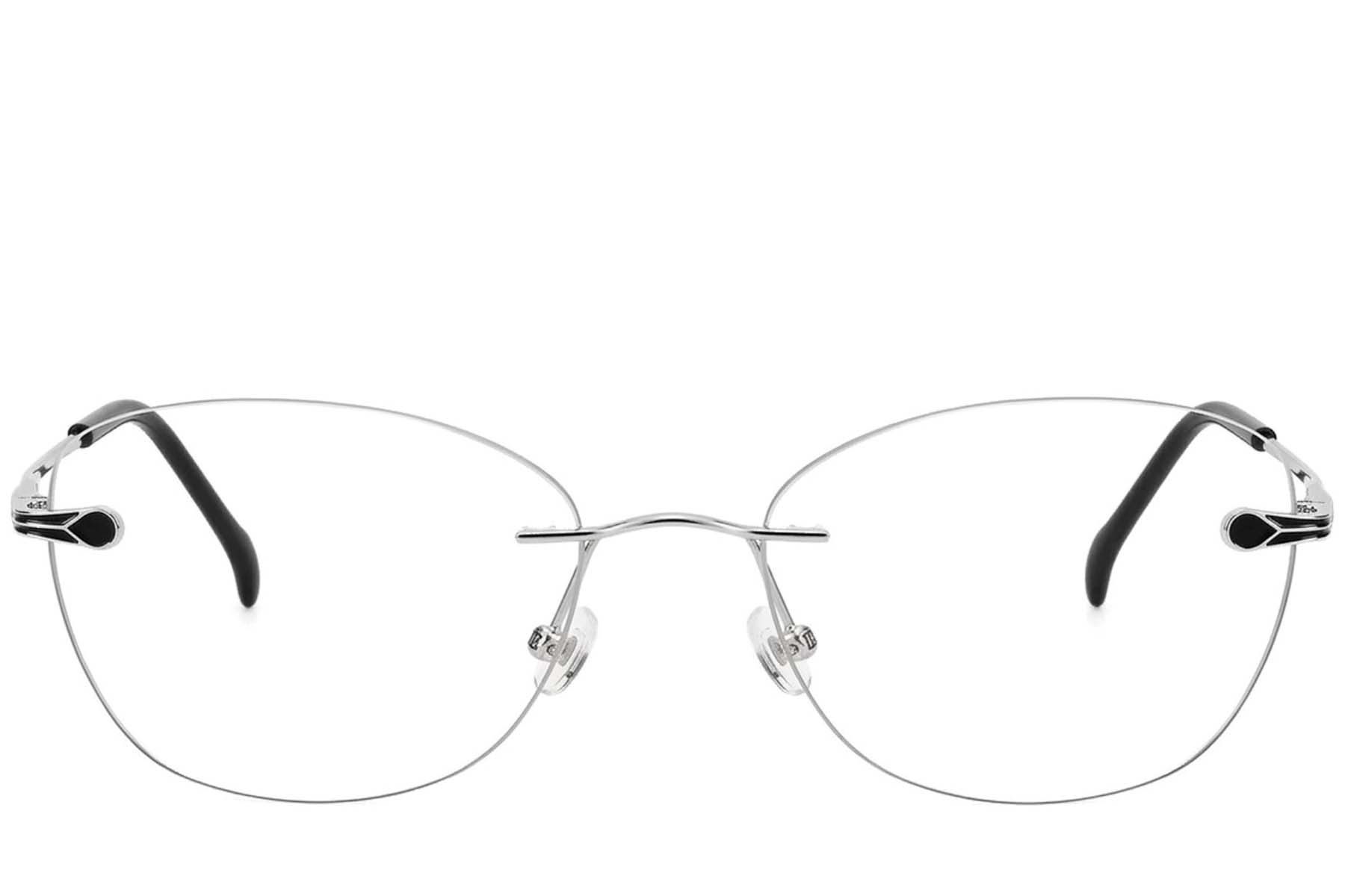Gafas invisibles de metal plateado #BS2012-3380