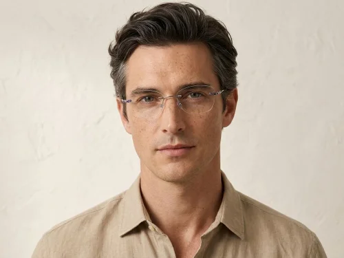 Lunettes invisibles en métal gris #BS2012-3382