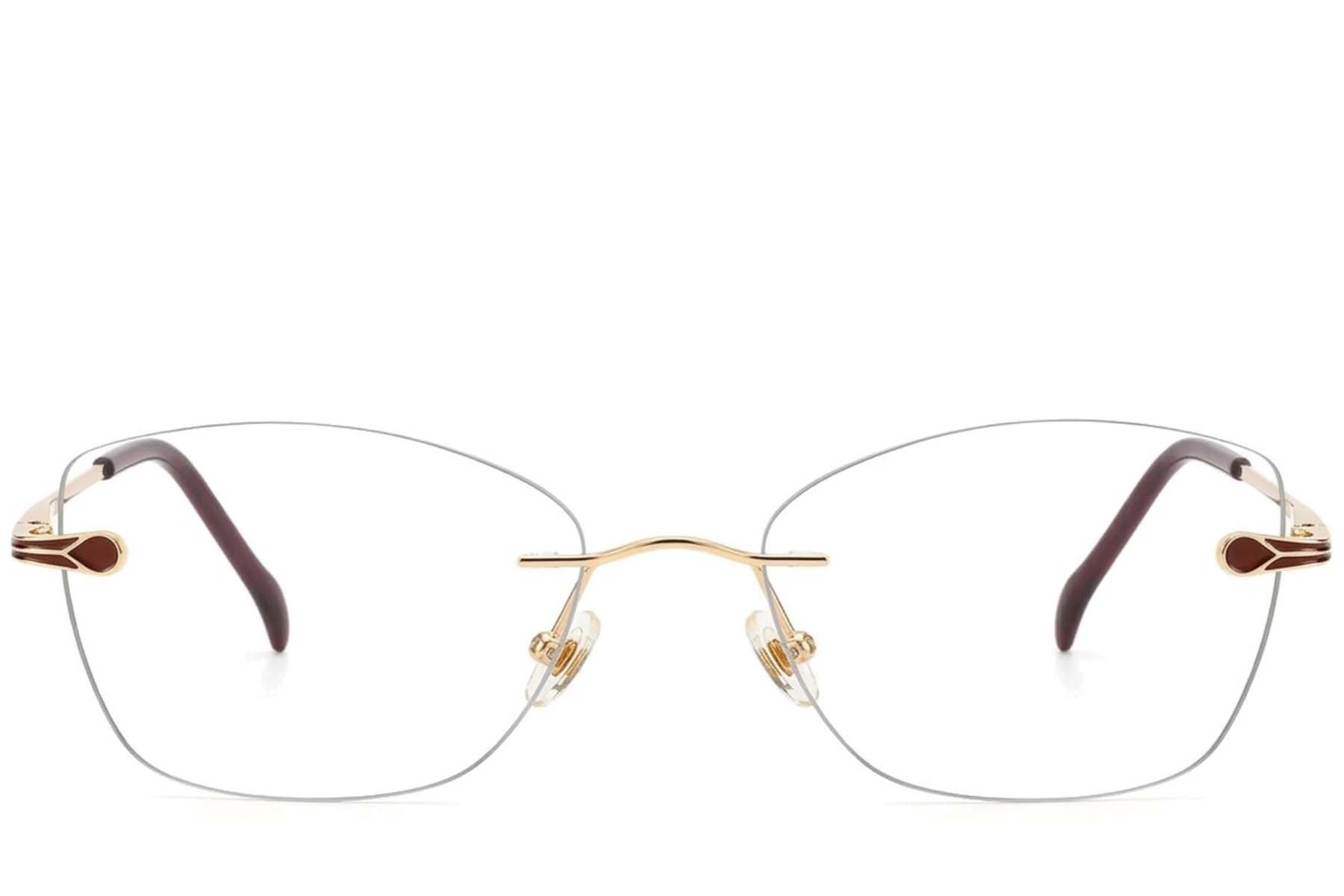 Gafas invisibles de metal dorado #BS2012-3383