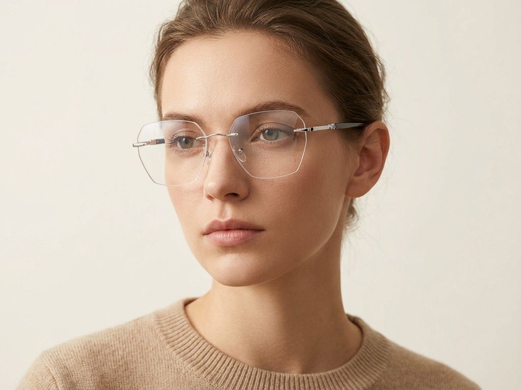 Invisible Silver Metal Glasses #BS2012-3387