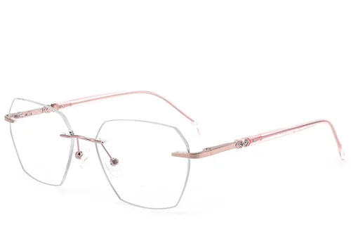 Lunettes invisibles en métal rose #BS2012-3388