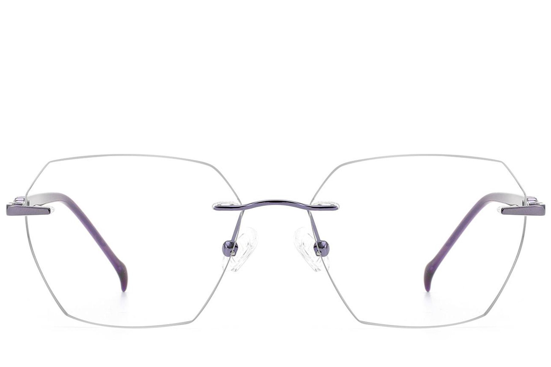 Occhiali invisibili in metallo viola #BS2012-3389