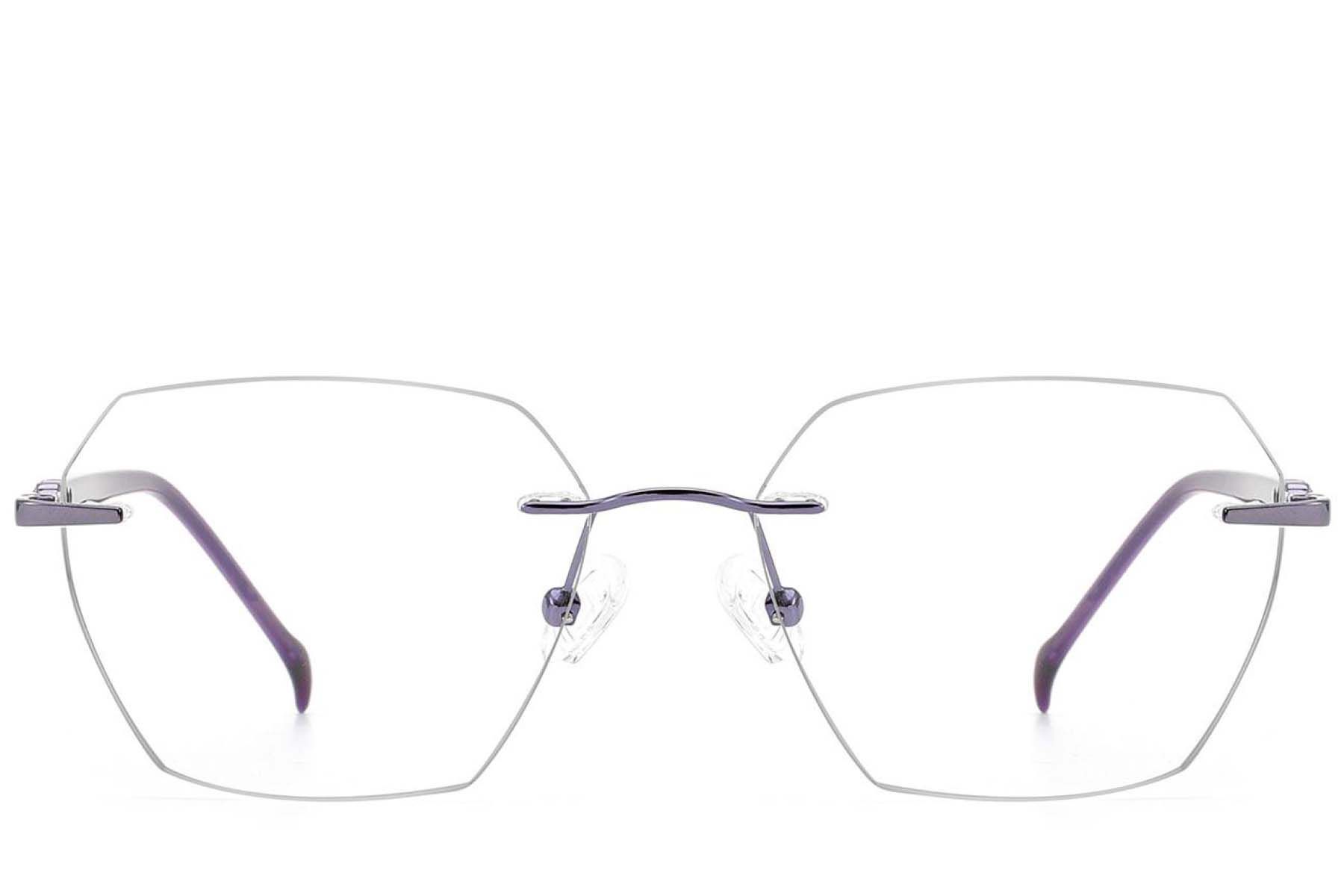 Gafas invisibles de metal púrpura #BS2012-3389