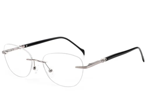 Lunettes invisibles en métal argenté #BS2012-3392