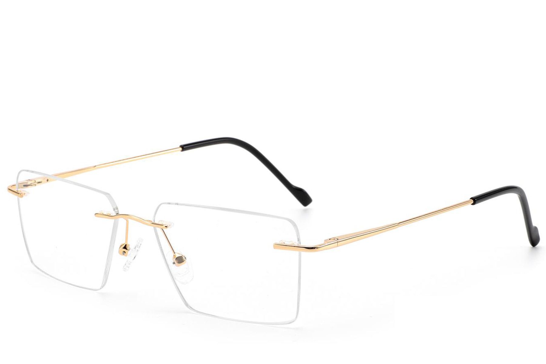Invisible Golden Metal Glasses #BS2012-3396