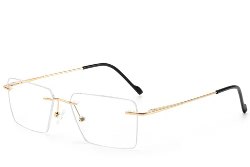 Lunettes invisibles en métal doré #BS2012-3396