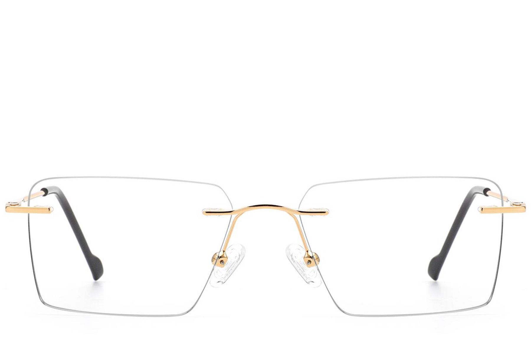 Invisible Golden Metal Glasses #BS2012-3396