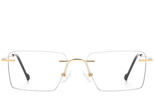 Lunettes invisibles en métal doré #BS2012-3396
