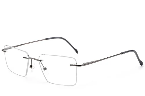 Lunettes invisibles en métal gris #BS2012-3397