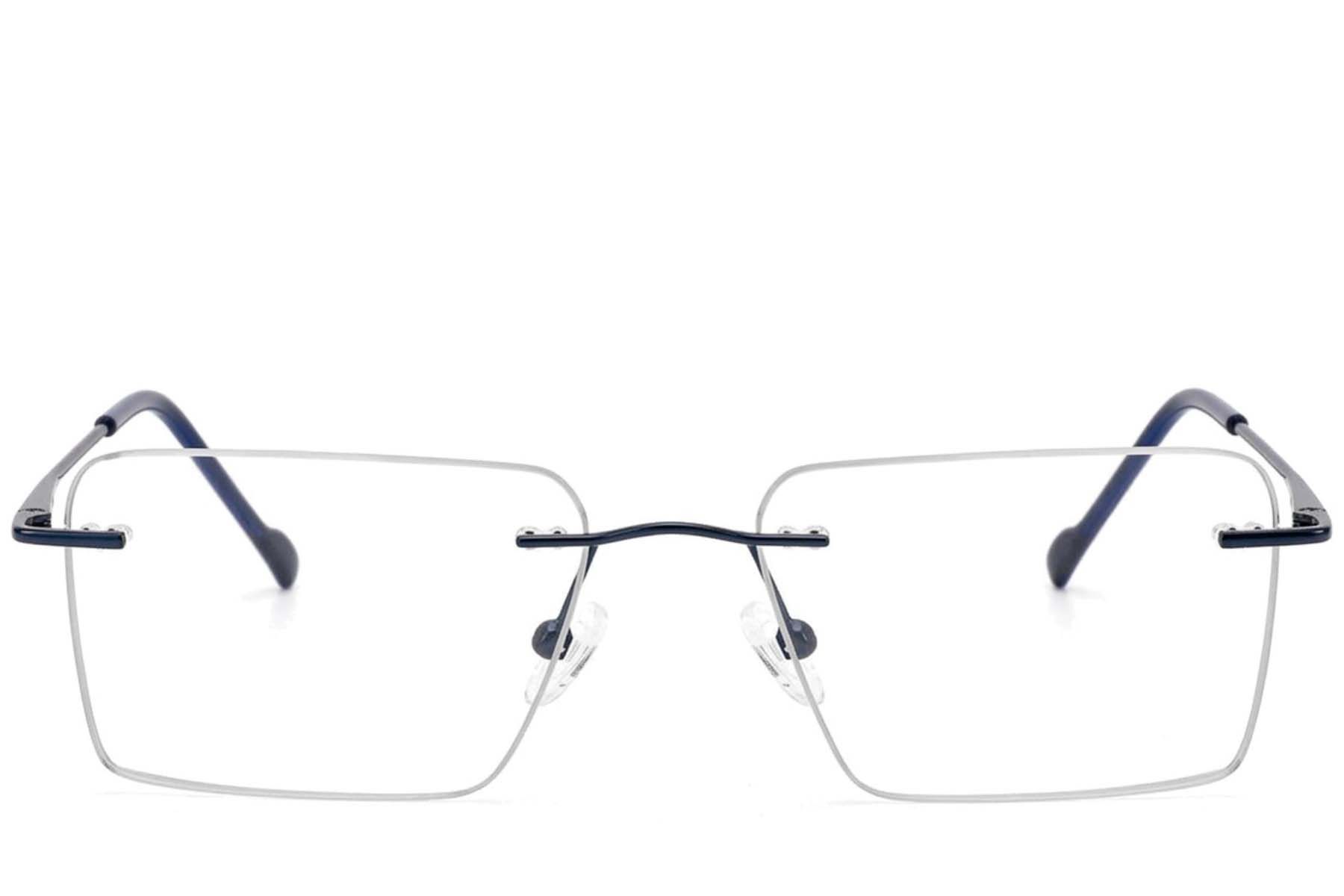 Gafas invisibles de metal azul #BS2012-3399
