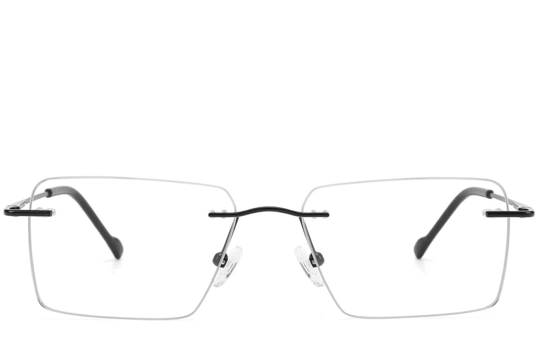 Gafas invisibles de metal negro #BS2012-3400