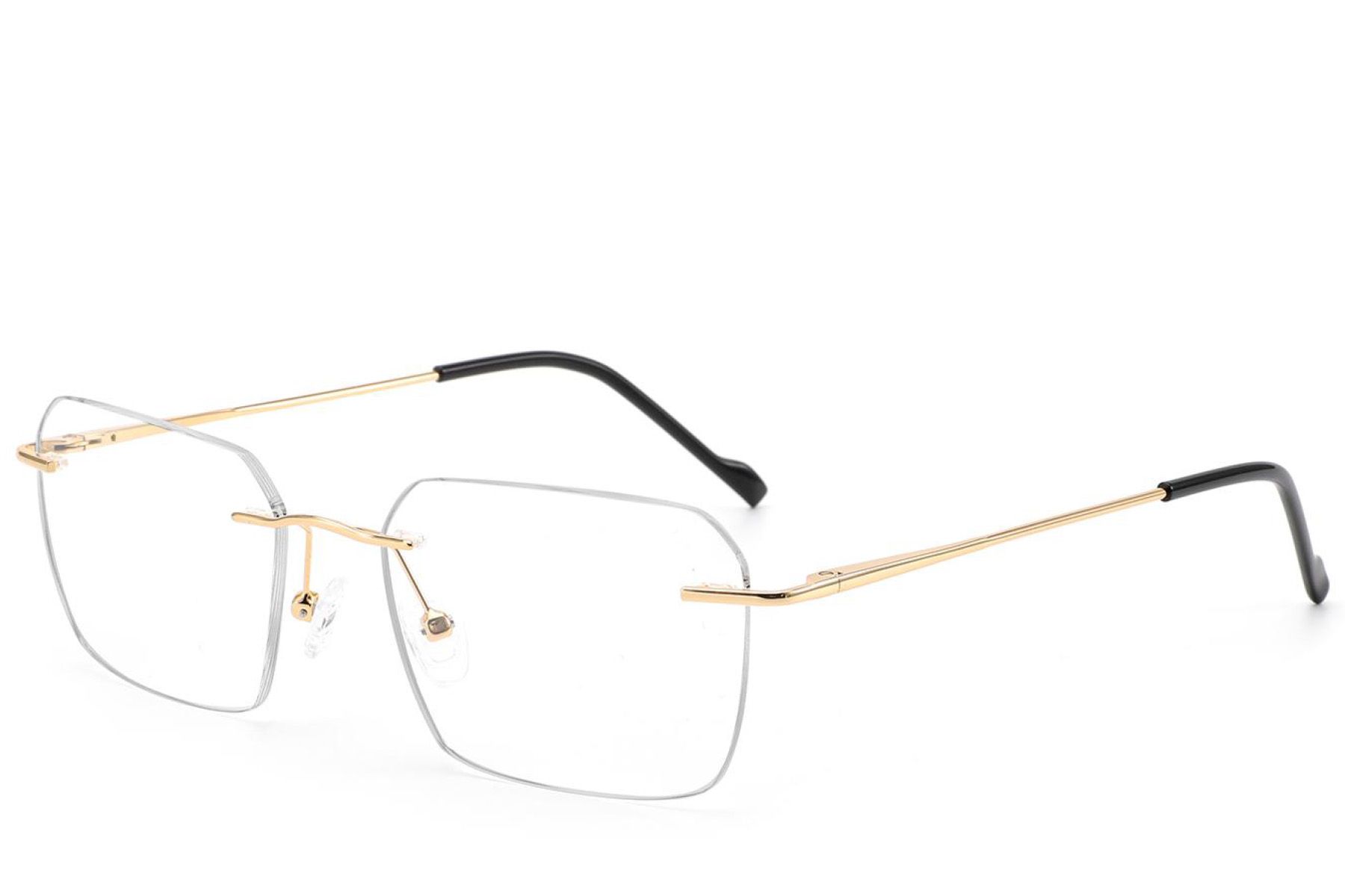 Invisible Golden Metal Glasses #BS2012-3401