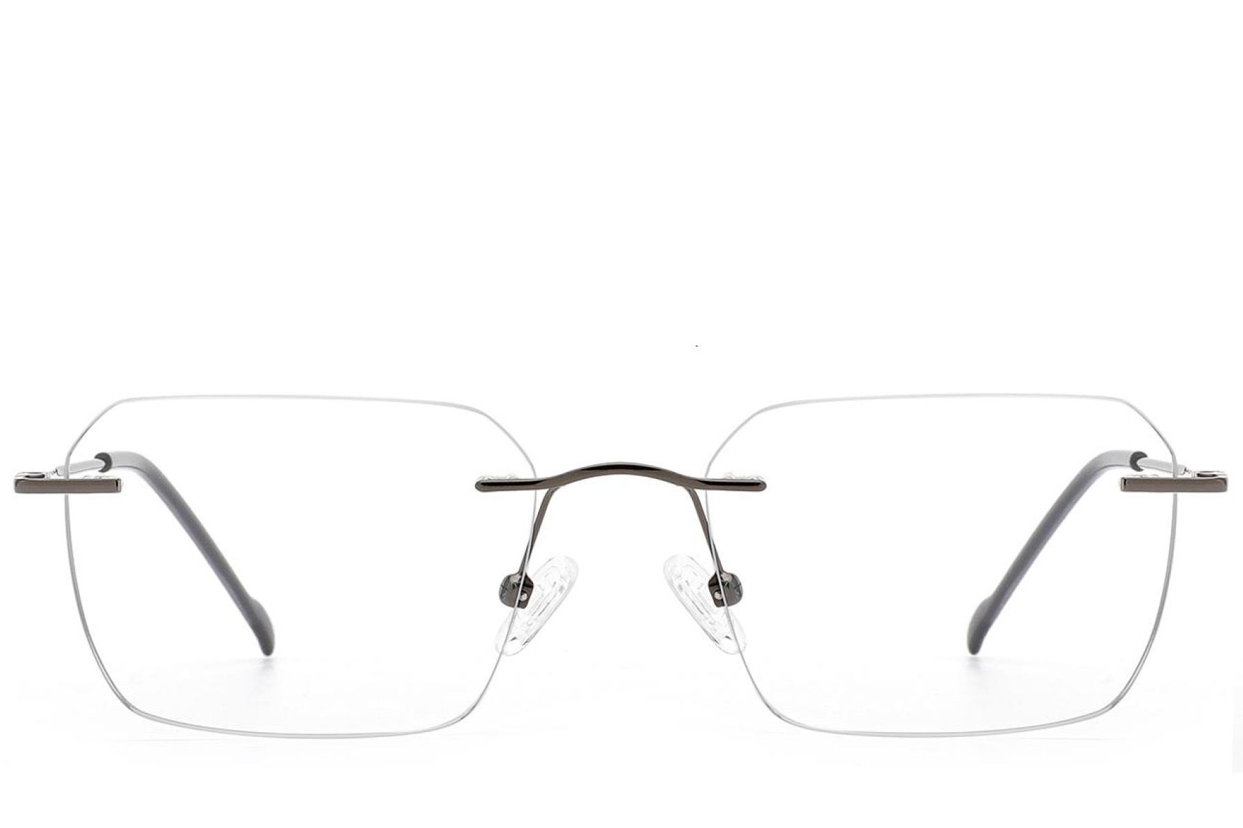 Invisible Grey Metal Glasses #BS2012-3402
