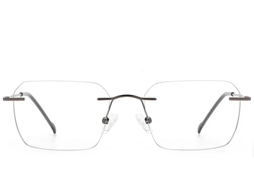 Lunettes invisibles en métal gris #BS2012-3402