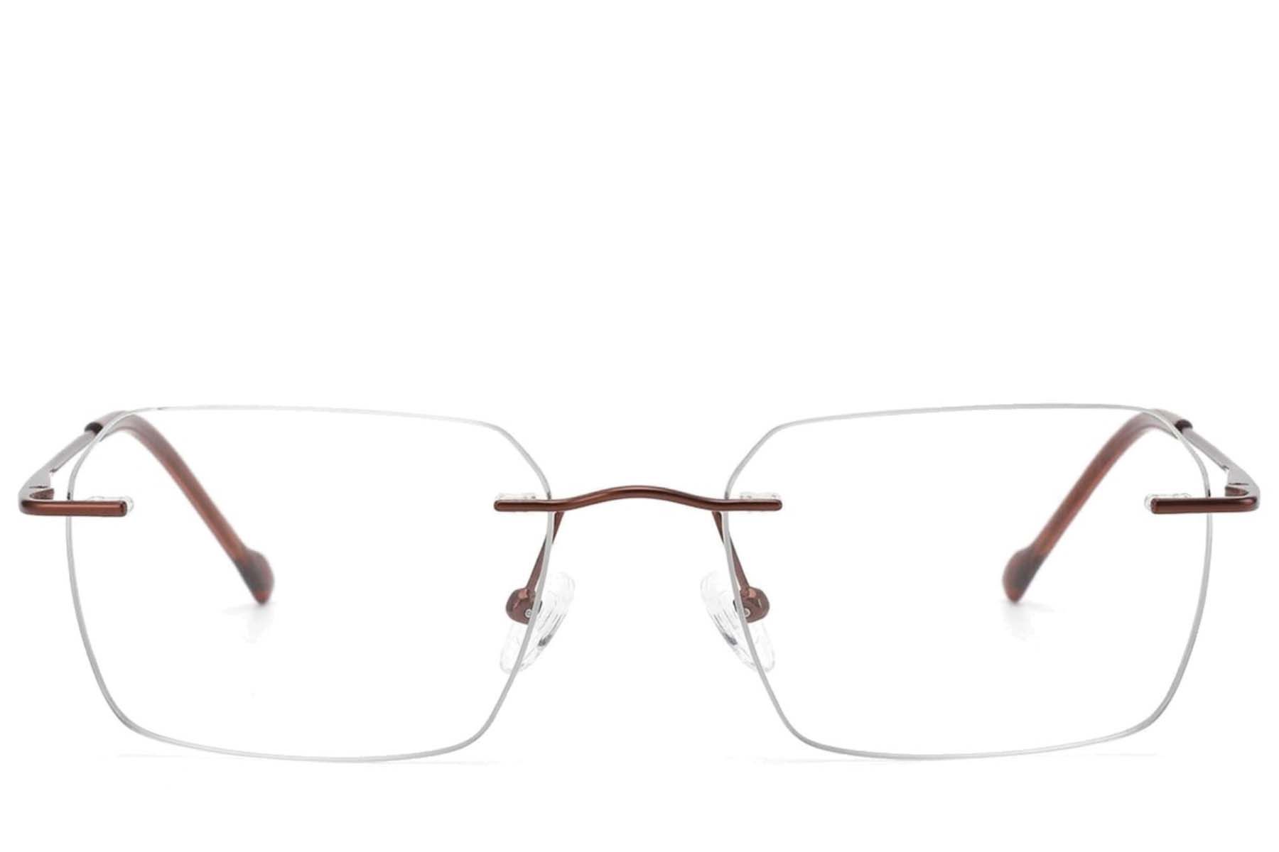 Gafas invisibles de metal rojo #BS2012-3403