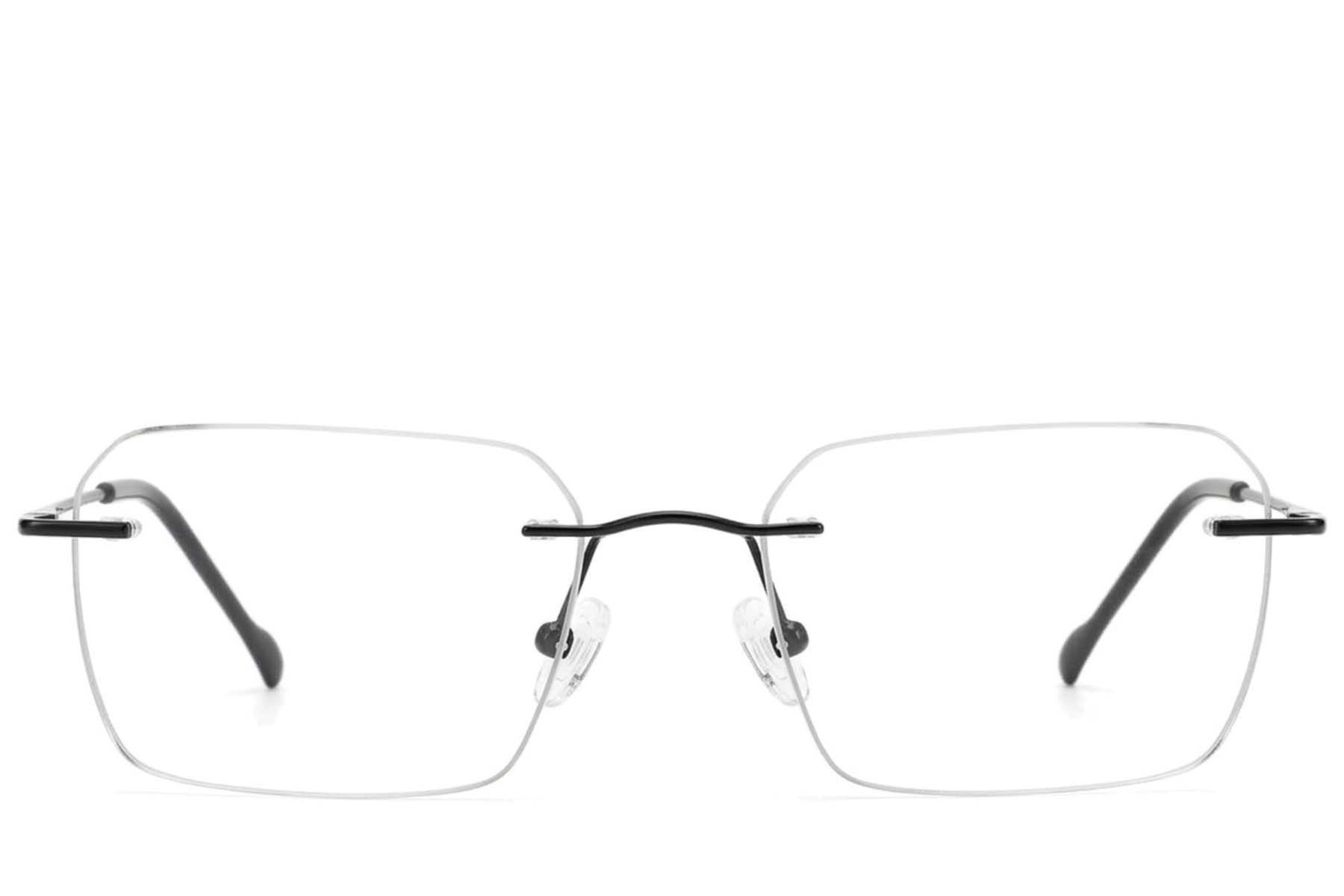 Gafas invisibles de metal negro #BS2012-3405