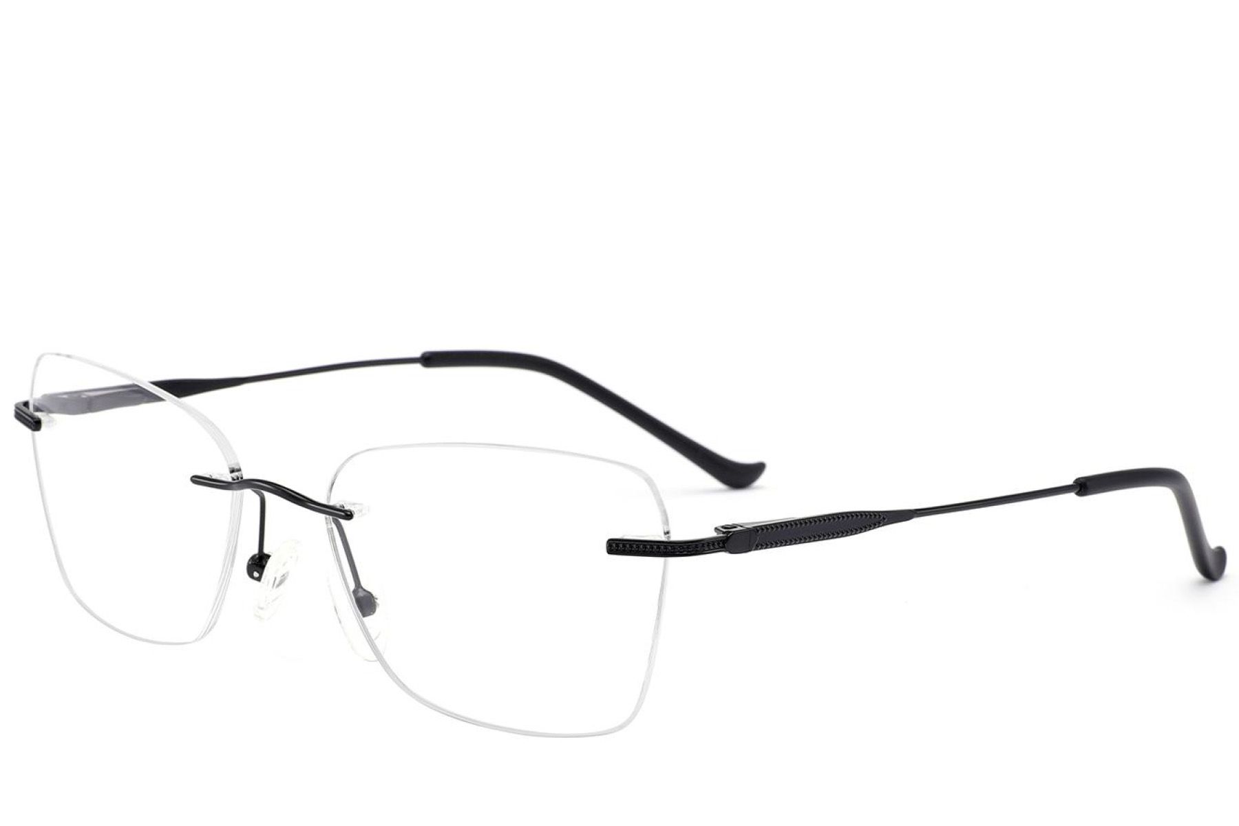 Gafas invisibles de metal negro #BS2012-3423