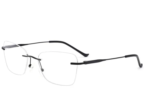 Lunettes invisibles en métal noir #BS2012-3423