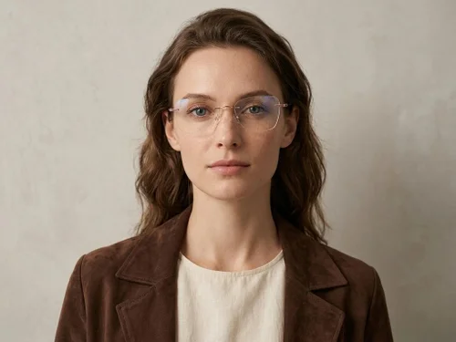 Lunettes invisibles en métal rose #BS2012-3425