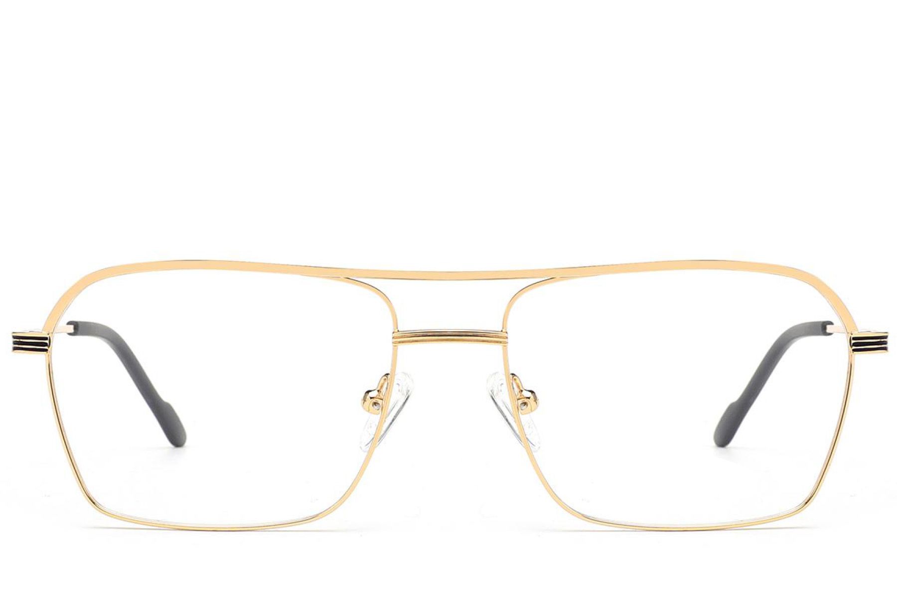 Aviator Golden Metal Glasses #BS2012-3430