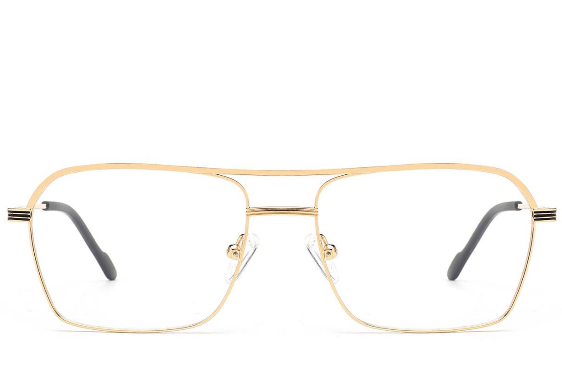 Gafas de aviador de metal dorado #BS2012-3430