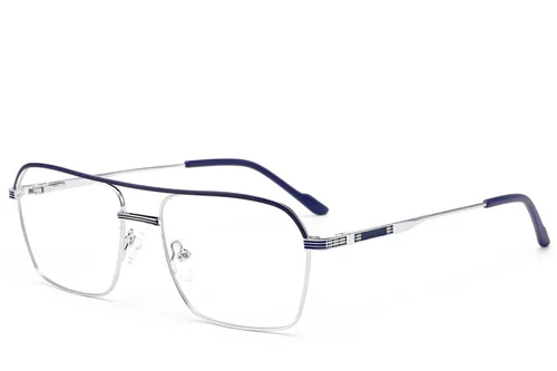 Lunettes aviateur en métal bleu #BS2012-3432