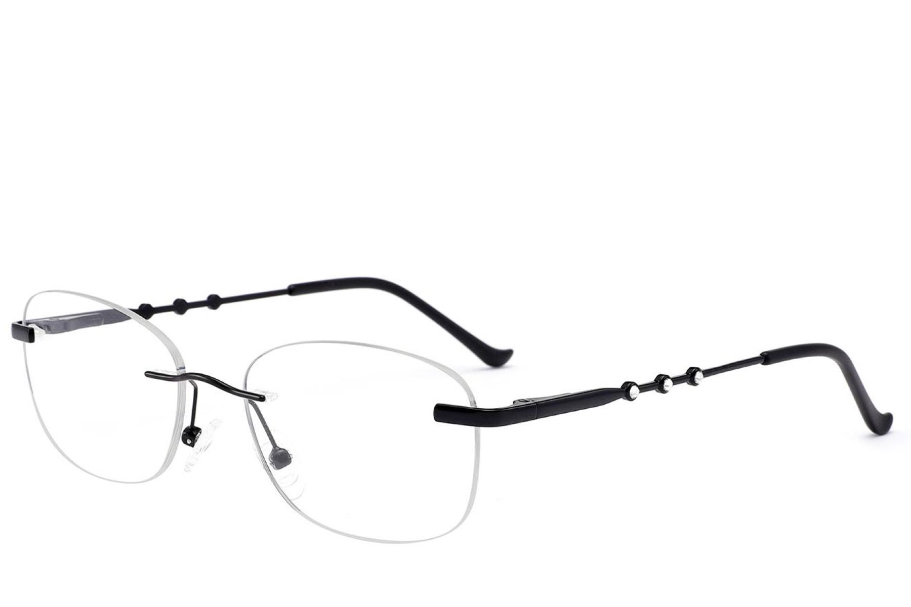 Invisible Black Metal Glasses #BS2012-3438