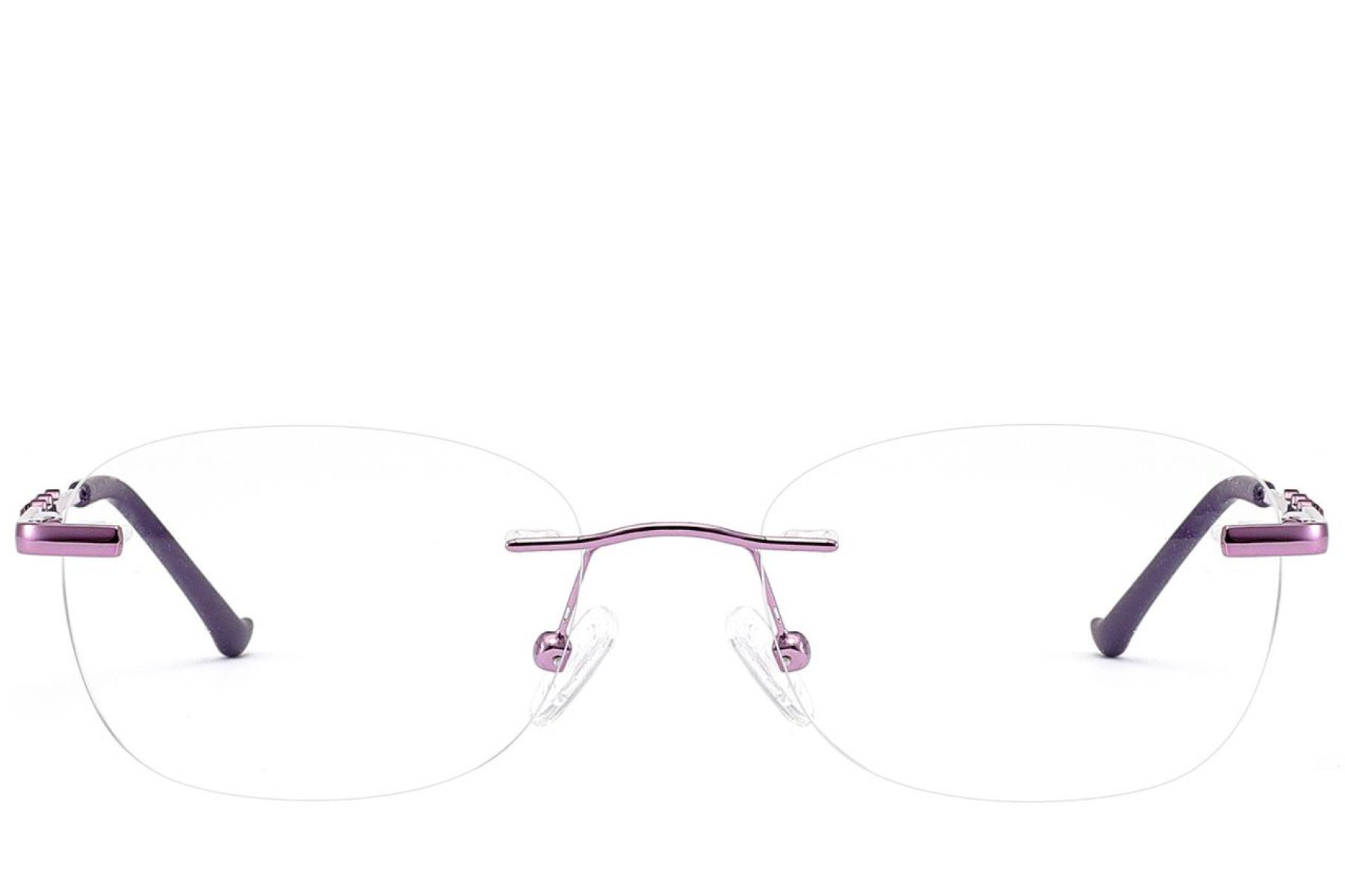 Invisible Purple Metal Glasses #BS2012-3439