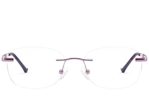 Lunettes invisibles en métal violet #BS2012-3439