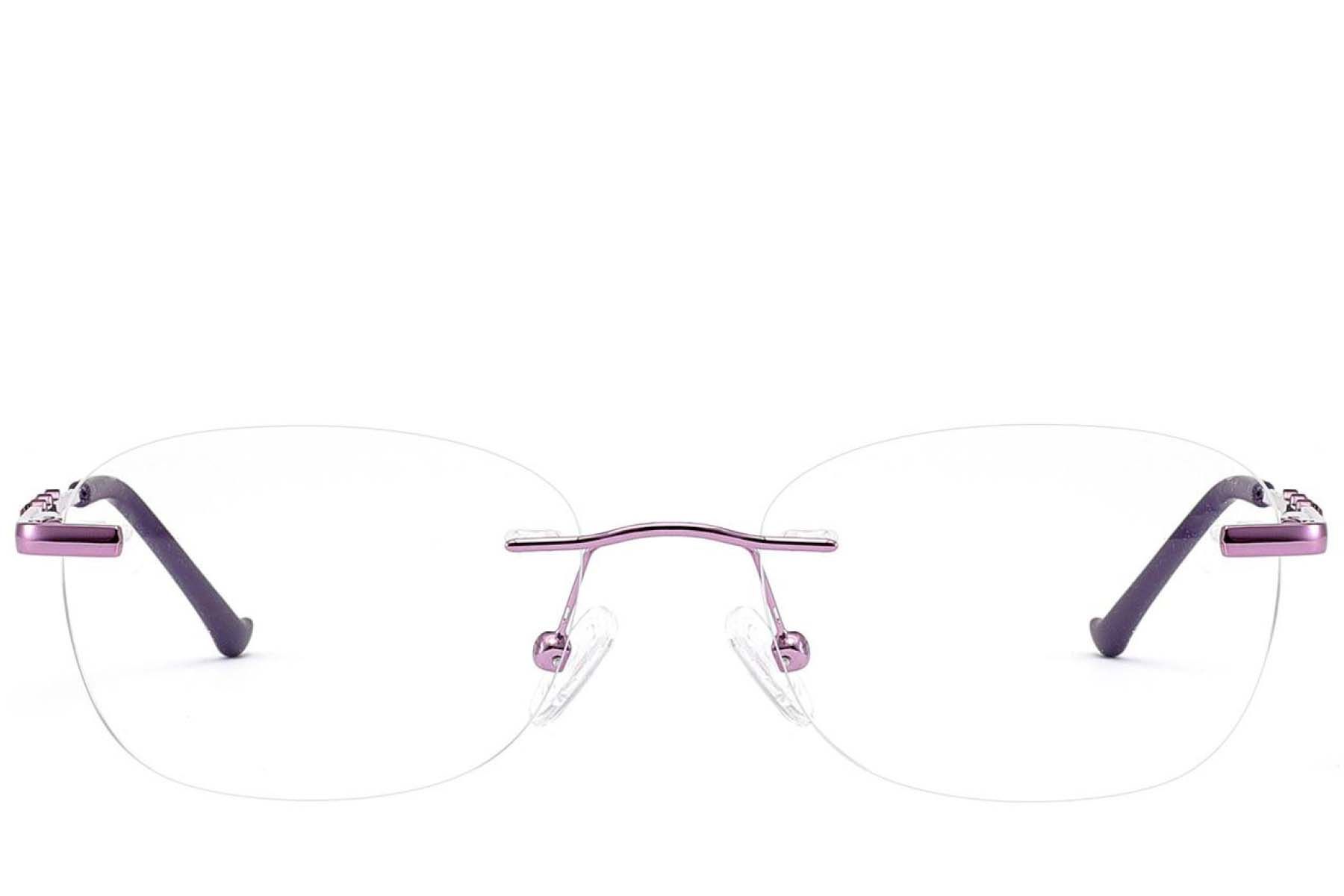 Gafas invisibles de metal púrpura #BS2012-3439