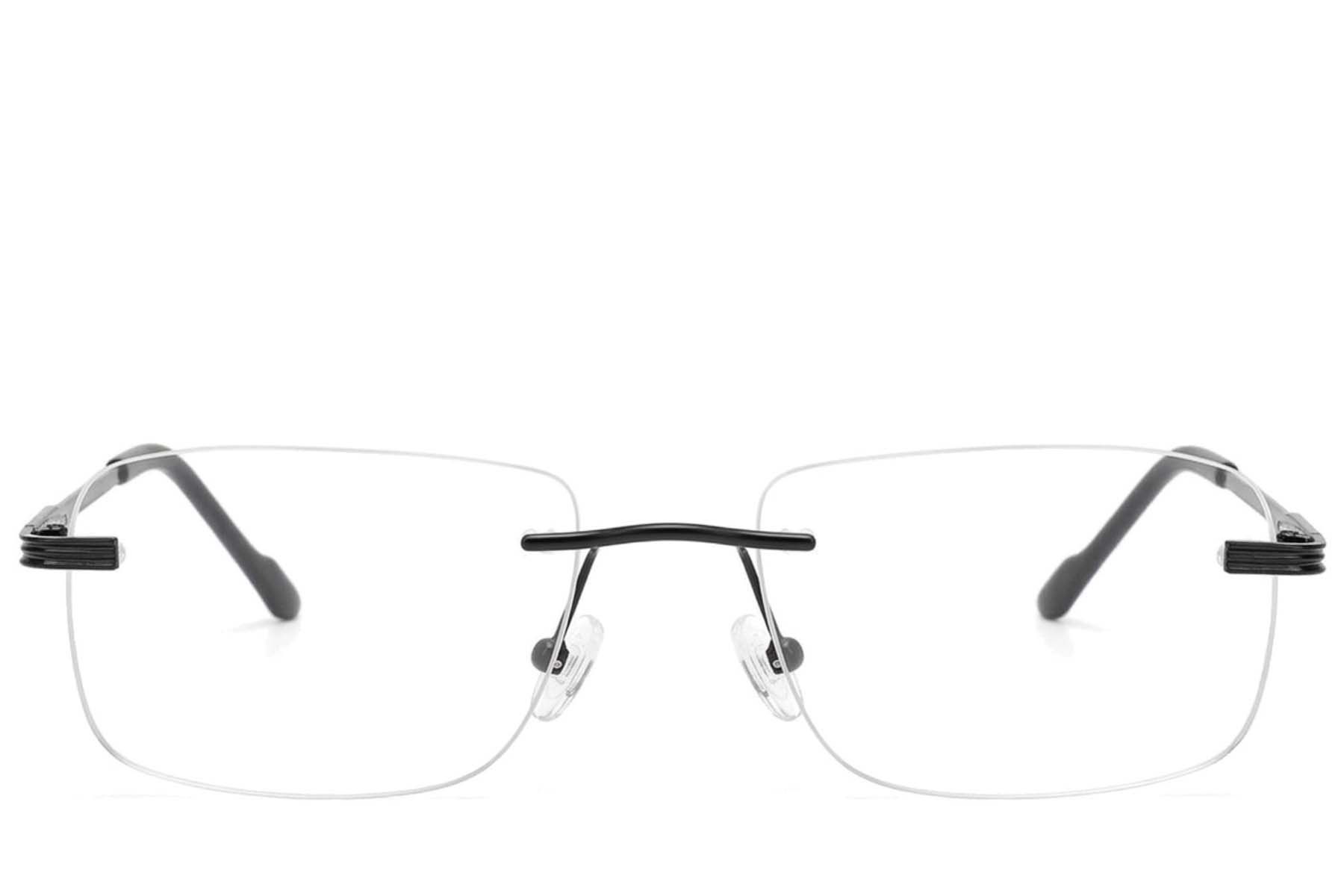 Gafas invisibles de metal negro #BS2012-3443