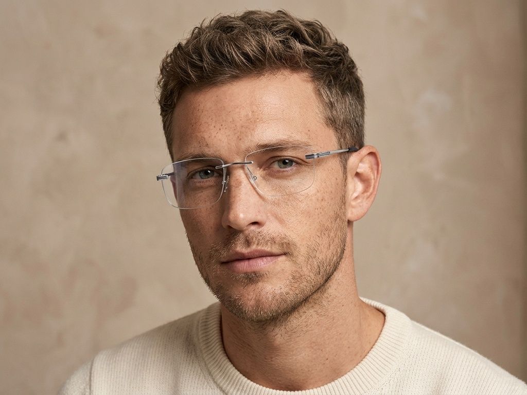 Invisible Silver Metal Glasses #BS2012-3445