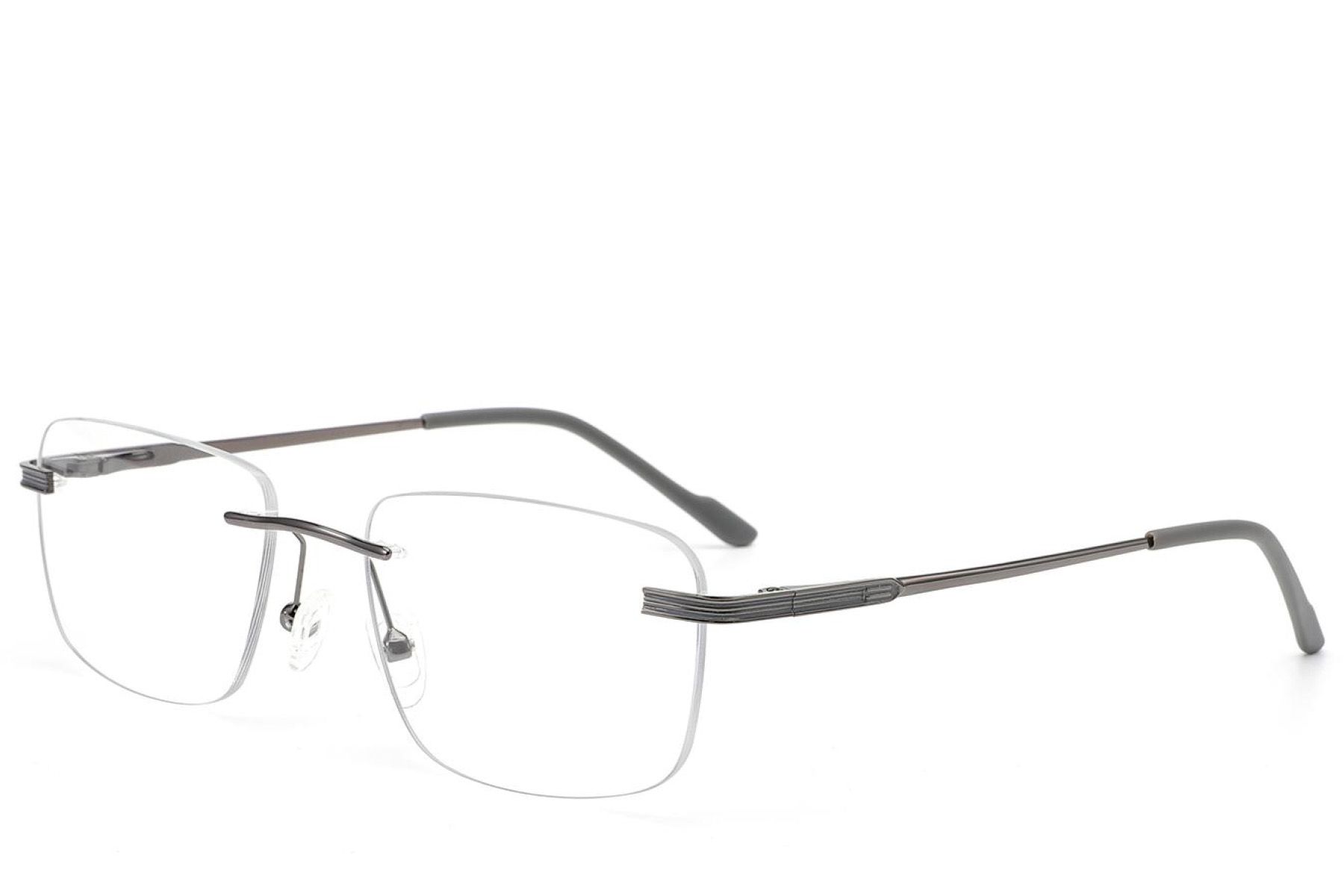 Invisible Grey Metal Glasses #BS2012-3446